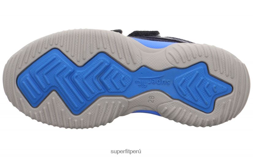educación física Superfit niños pequeños storm - zapatillas bajas con cierre de velcro azul V06L24817 zapatillas bajas