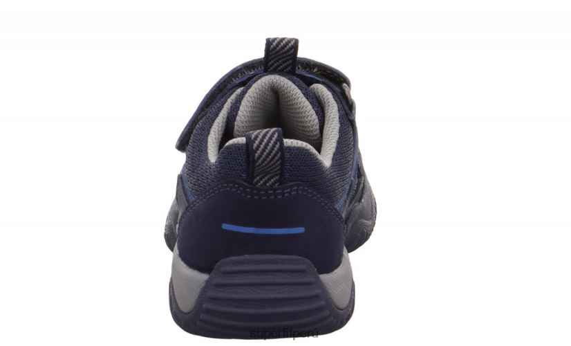 educación física Superfit niños pequeños storm - zapatillas bajas con cierre de velcro azul/gris claro V06L24823 zapatillas bajas