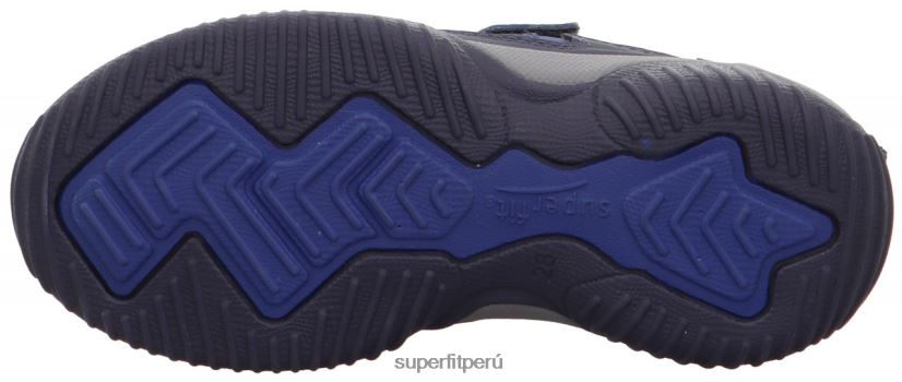 educación física Superfit niños pequeños storm - zapatillas bajas con cierre de velcro azul/gris claro V06L24823 zapatillas bajas