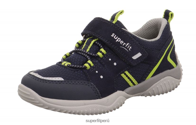 educación física Superfit niños pequeños storm - zapatillas bajas con cierre de velcro azul/verde claro V06L24796 zapatillas bajas
