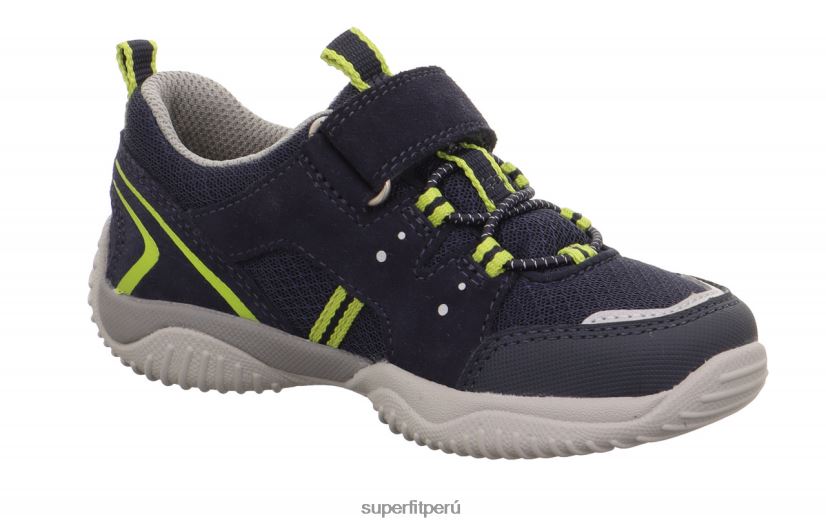 educación física Superfit niños pequeños storm - zapatillas bajas con cierre de velcro azul/verde claro V06L24796 zapatillas bajas