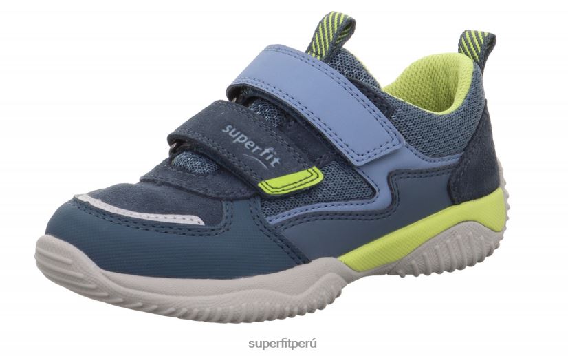 educación física Superfit niños pequeños storm - zapatillas bajas con cierre de velcro azul/verde claro V06L24834 zapatillas bajas