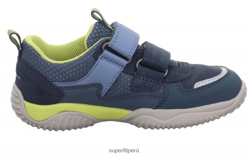 educación física Superfit niños pequeños storm - zapatillas bajas con cierre de velcro azul/verde claro V06L24834 zapatillas bajas