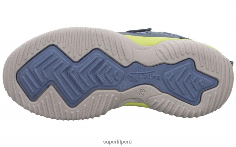 educación física Superfit niños pequeños storm - zapatillas bajas con cierre de velcro azul/verde claro V06L24834 zapatillas bajas