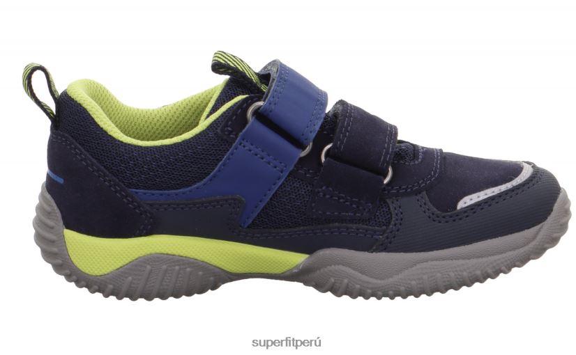educación física Superfit niños pequeños storm - zapatillas bajas con cierre de velcro azul/verde claro V06L24858 zapatillas bajas