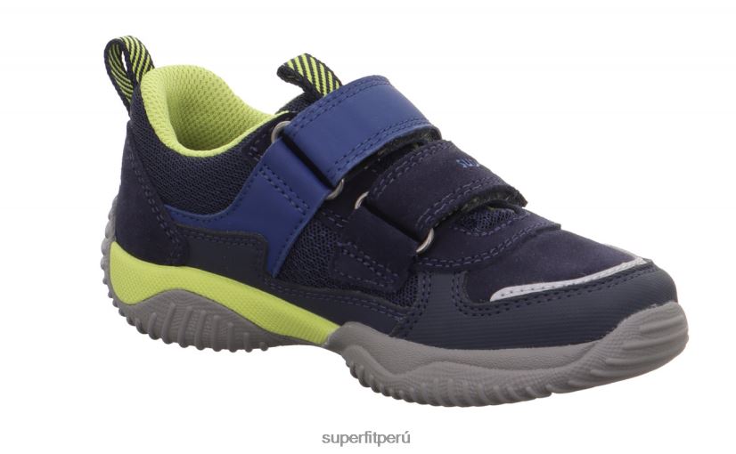 educación física Superfit niños pequeños storm - zapatillas bajas con cierre de velcro azul/verde claro V06L24858 zapatillas bajas