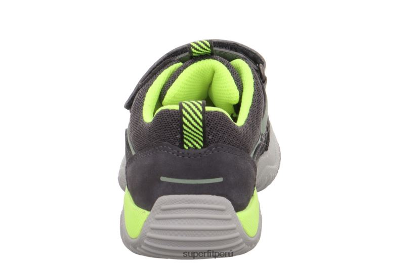 educación física Superfit niños pequeños storm - zapatillas bajas con cierre de velcro gris/amarillo V06L24774 zapatillas bajas