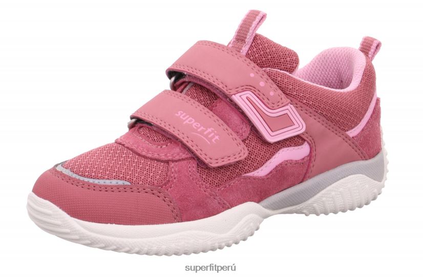 educación física Superfit niños pequeños storm - zapatillas bajas con cierre de velcro rosa V06L24802 zapatillas bajas