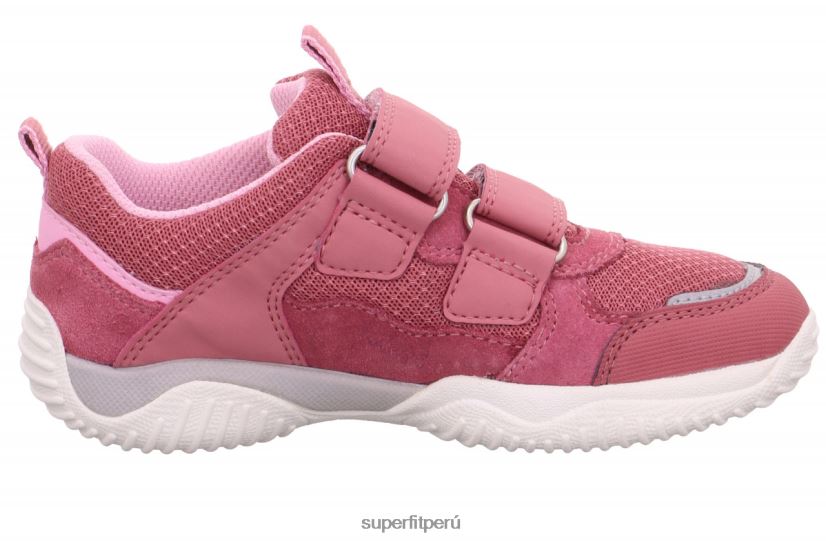 educación física Superfit niños pequeños storm - zapatillas bajas con cierre de velcro rosa V06L24802 zapatillas bajas