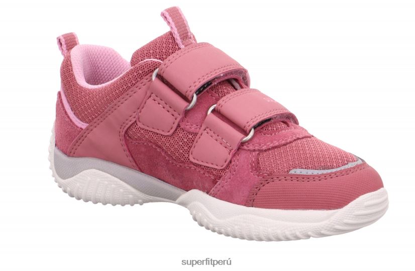 educación física Superfit niños pequeños storm - zapatillas bajas con cierre de velcro rosa V06L24802 zapatillas bajas