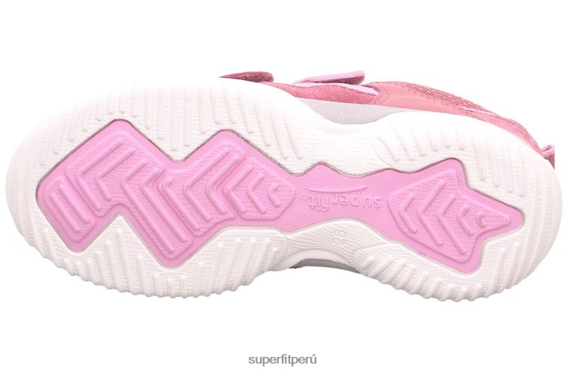 educación física Superfit niños pequeños storm - zapatillas bajas con cierre de velcro rosa V06L24802 zapatillas bajas