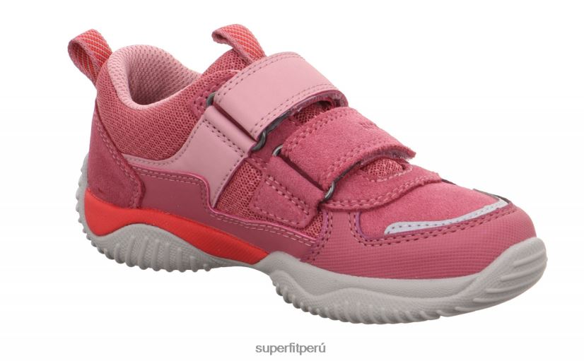 educación física Superfit niños pequeños storm - zapatillas bajas con cierre de velcro rosado rojo V06L24806 zapatillas bajas