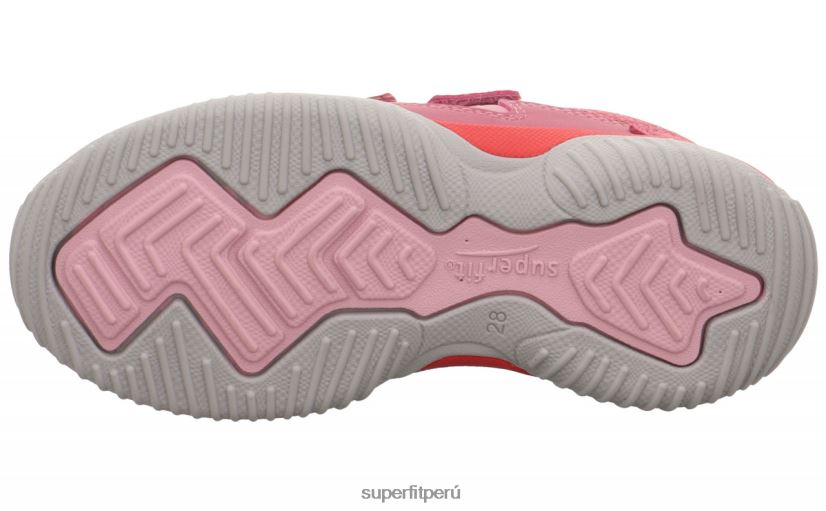 educación física Superfit niños pequeños storm - zapatillas bajas con cierre de velcro rosado rojo V06L24806 zapatillas bajas