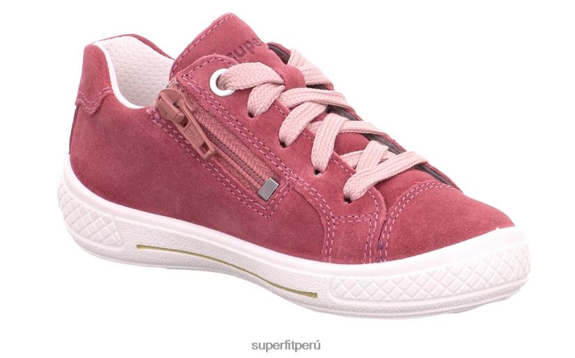 educación física Superfit niños pequeños tensy - zapatillas bajas con cordones rosa V06L24831 zapatillas bajas