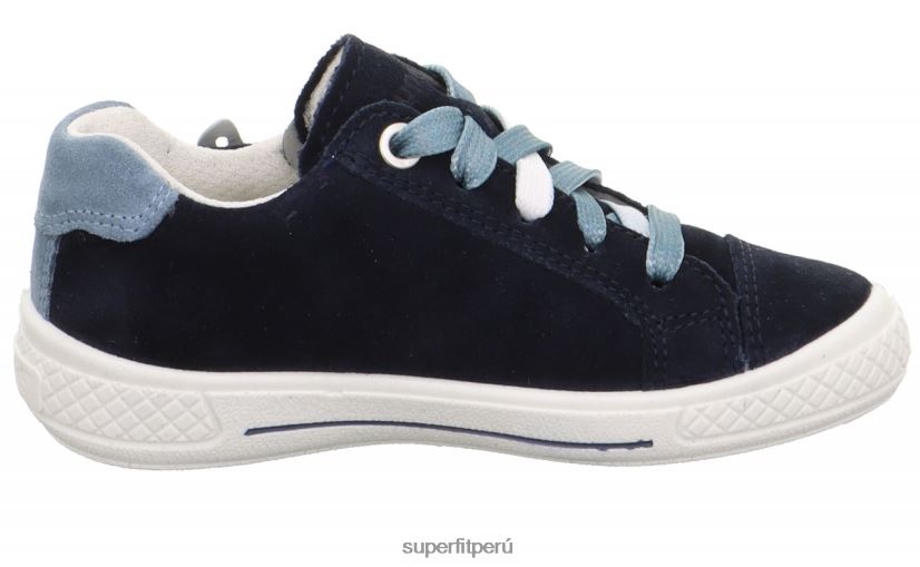 educación física Superfit niños pequeños tensy - zapatillas bajas con cremallera azul V06L24821 zapatillas bajas