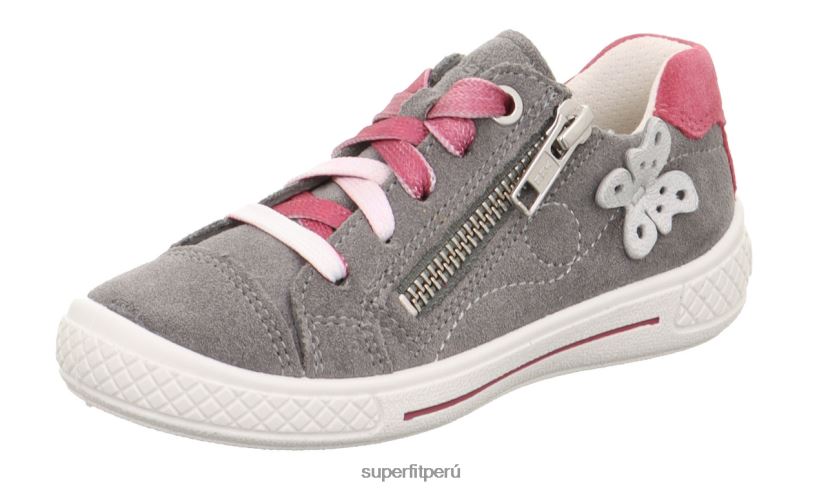 educación física Superfit niños pequeños tensy - zapatillas bajas con cremallera gris claro V06L24798 zapatillas bajas