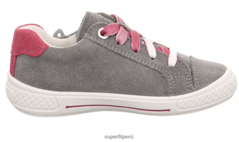 educación física Superfit niños pequeños tensy - zapatillas bajas con cremallera gris claro V06L24798 zapatillas bajas