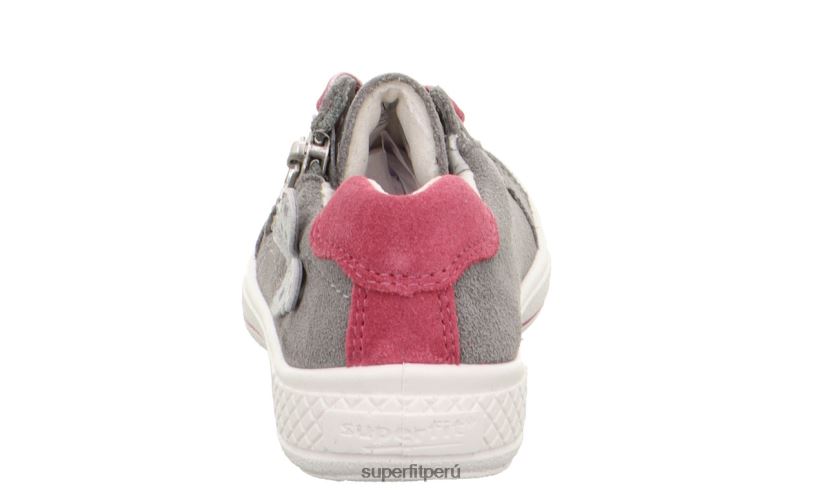 educación física Superfit niños pequeños tensy - zapatillas bajas con cremallera gris claro V06L24798 zapatillas bajas