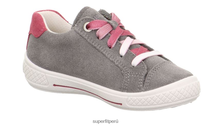 educación física Superfit niños pequeños tensy - zapatillas bajas con cremallera gris claro V06L24798 zapatillas bajas