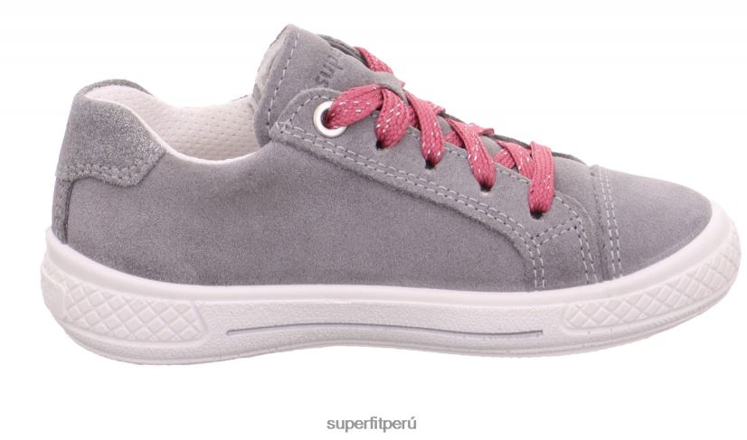 educación física Superfit niños pequeños tensy - zapatillas bajas con cremallera gris claro V06L24822 zapatillas bajas