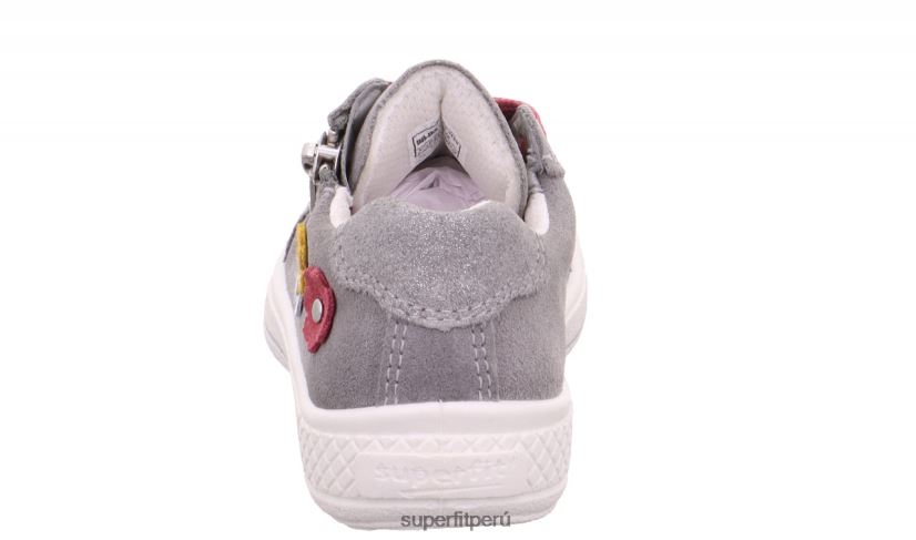 educación física Superfit niños pequeños tensy - zapatillas bajas con cremallera gris claro V06L24822 zapatillas bajas