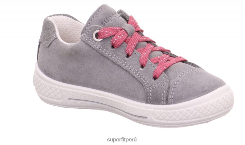 educación física Superfit niños pequeños tensy - zapatillas bajas con cremallera gris claro V06L24822 zapatillas bajas
