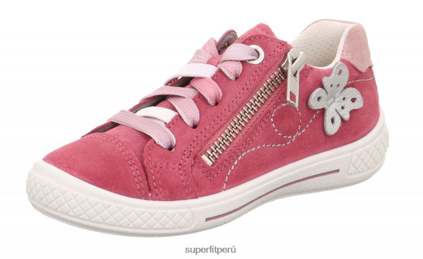 educación física Superfit niños pequeños tensy - zapatillas bajas con cremallera rosa V06L24795 zapatillas bajas