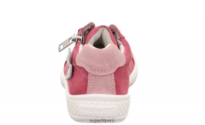 educación física Superfit niños pequeños tensy - zapatillas bajas con cremallera rosa V06L24795 zapatillas bajas