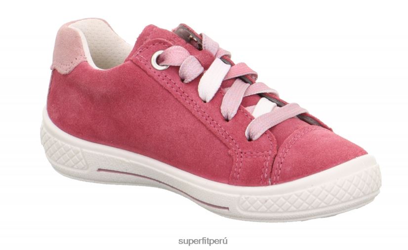 educación física Superfit niños pequeños tensy - zapatillas bajas con cremallera rosa V06L24795 zapatillas bajas