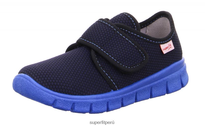 educación física Superfit niños pequeños bobby - zapatilla con cierre de velcro azul V06L24560 zapatillas