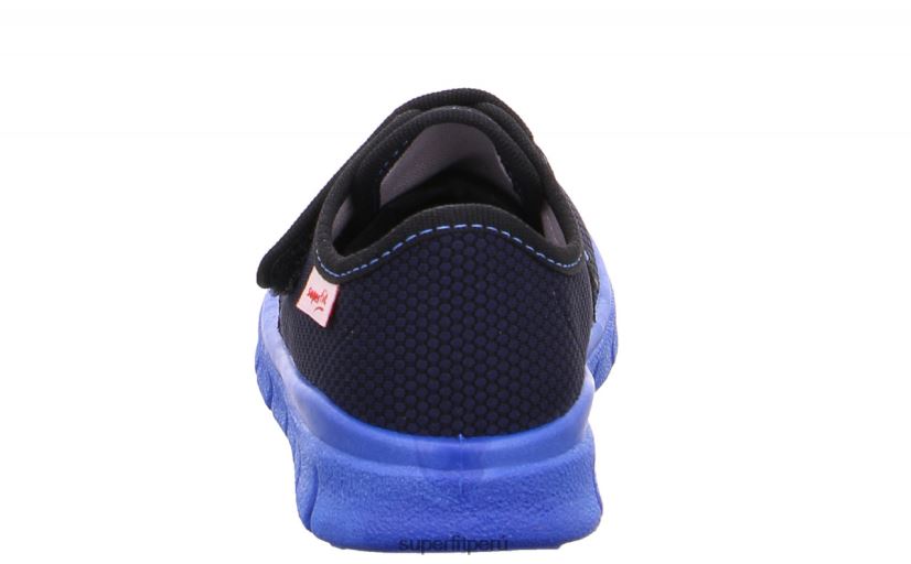 educación física Superfit niños pequeños bobby - zapatilla con cierre de velcro azul V06L24560 zapatillas