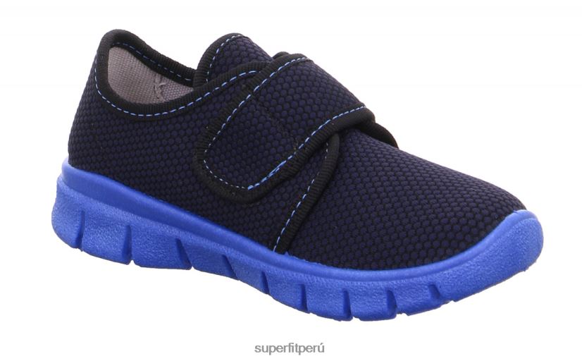 educación física Superfit niños pequeños bobby - zapatilla con cierre de velcro azul V06L24560 zapatillas
