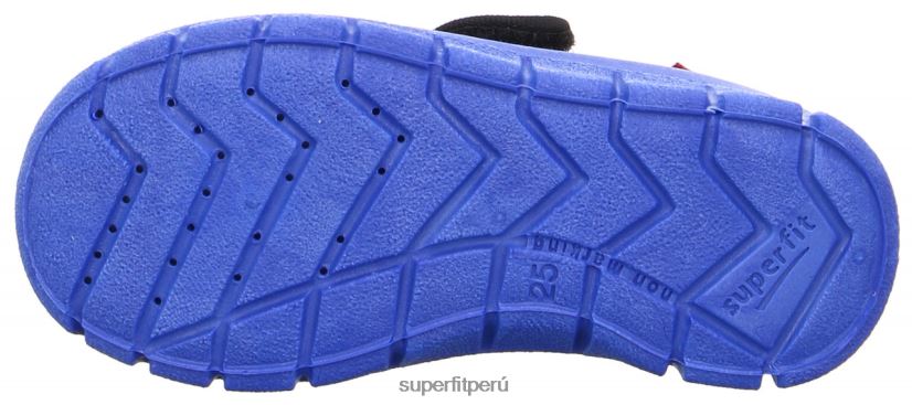 educación física Superfit niños pequeños bobby - zapatilla con cierre de velcro azul V06L24560 zapatillas