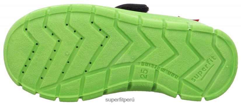 educación física Superfit niños pequeños bobby - zapatilla con cierre de velcro azul verde V06L24576 zapatillas