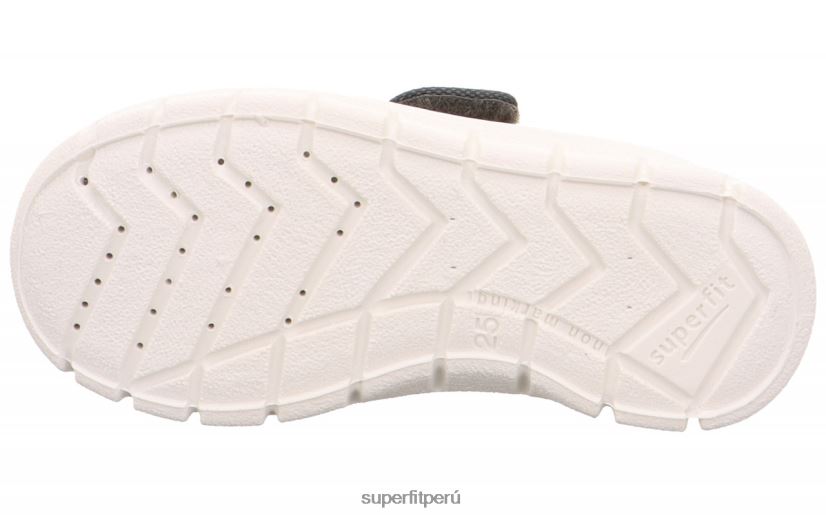 educación física Superfit niños pequeños bobby - zapatilla con cierre de velcro gris/multicolor V06L24557 zapatillas
