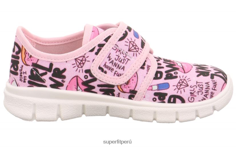 educación física Superfit niños pequeños bobby - zapatilla con cierre de velcro rosa/multicolor V06L24563 zapatillas