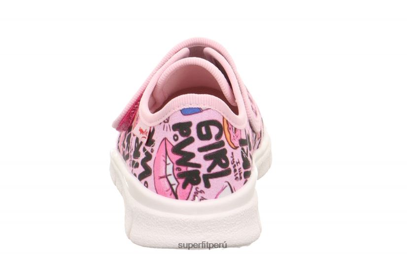 educación física Superfit niños pequeños bobby - zapatilla con cierre de velcro rosa/multicolor V06L24563 zapatillas