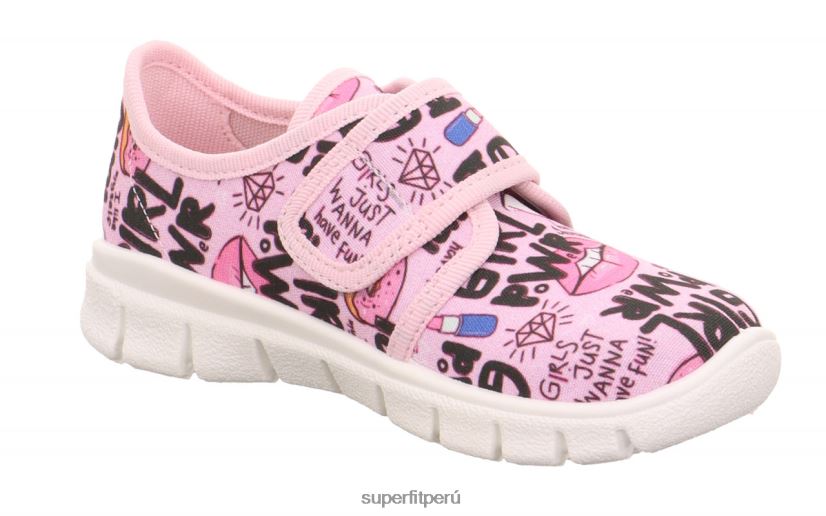educación física Superfit niños pequeños bobby - zapatilla con cierre de velcro rosa/multicolor V06L24563 zapatillas