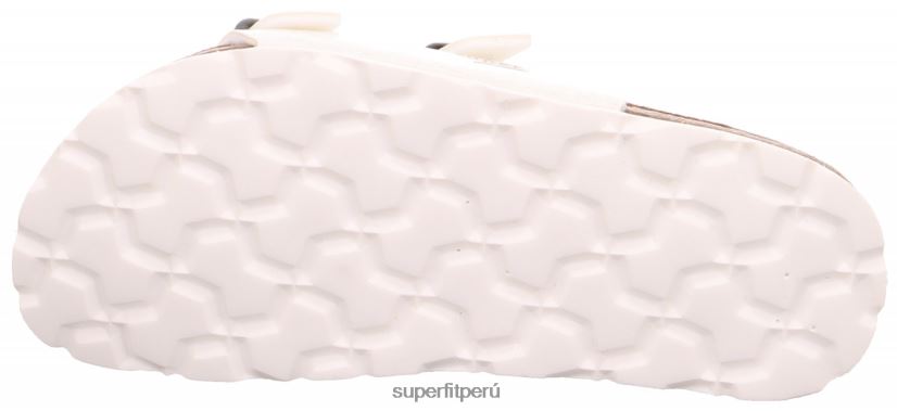 educación física Superfit niños pequeños fussbettpantoffel - zapatilla con hebilla blanco V06L24558 zapatillas