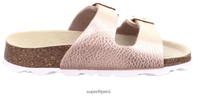 educación física Superfit niños pequeños fussbettpantoffel - zapatilla con hebilla bronce V06L24584 zapatillas
