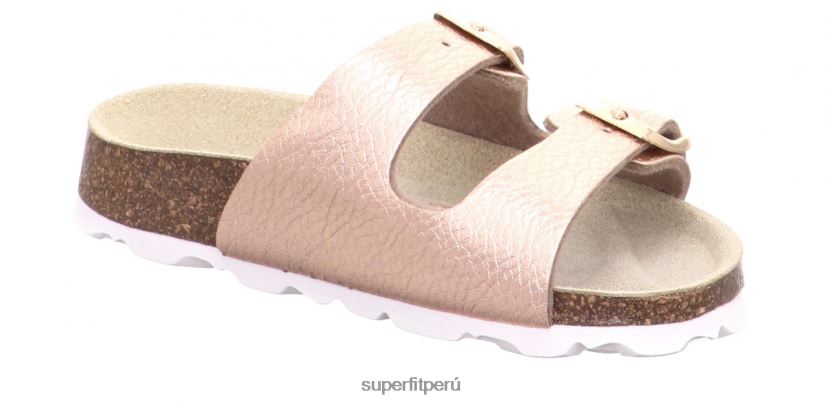educación física Superfit niños pequeños fussbettpantoffel - zapatilla con hebilla bronce V06L24584 zapatillas