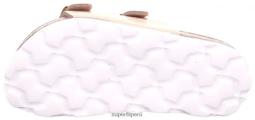 educación física Superfit niños pequeños fussbettpantoffel - zapatilla con hebilla bronce V06L24584 zapatillas