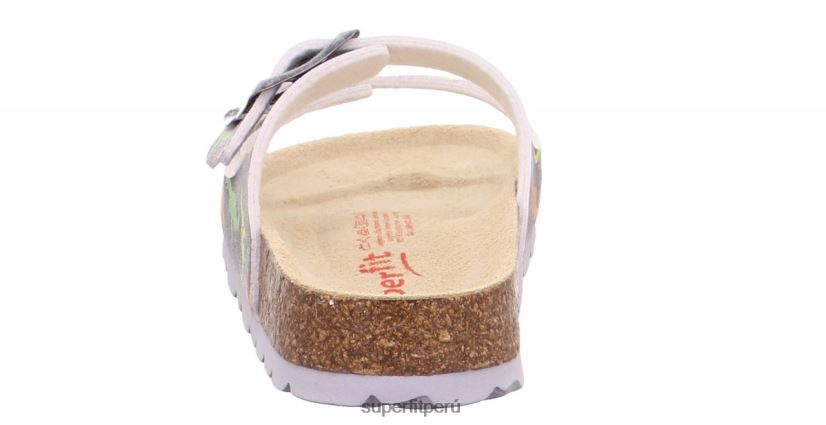 educación física Superfit niños pequeños fussbettpantoffel - zapatilla con hebilla gris V06L24599 zapatillas