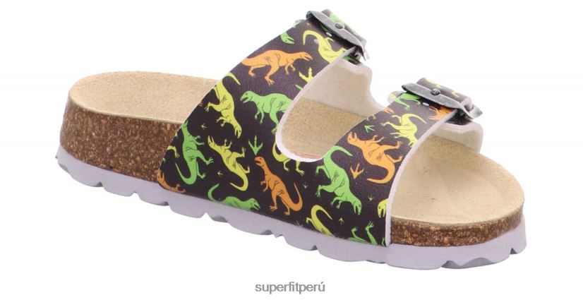 educación física Superfit niños pequeños fussbettpantoffel - zapatilla con hebilla gris V06L24599 zapatillas