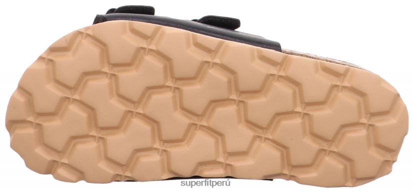 educación física Superfit niños pequeños fussbettpantoffel - zapatilla con hebilla negro V06L24564 zapatillas