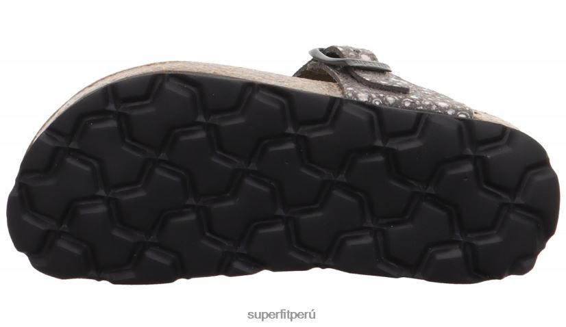 educación física Superfit niños pequeños fussbettpantoffel - zapatilla con hebilla negro V06L24580 zapatillas