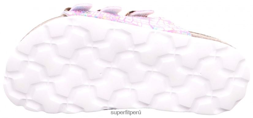 educación física Superfit niños pequeños fussbettpantoffel - zapatilla con hebilla rosa V06L24595 zapatillas