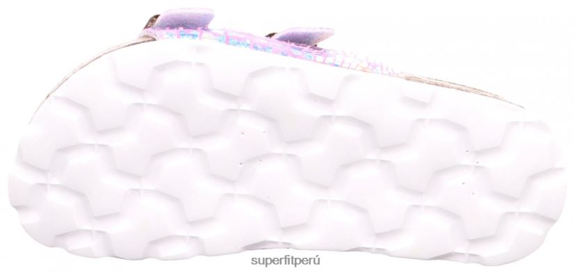 educación física Superfit niños pequeños fussbettpantoffel - zapatilla con hebilla rosa V06L24601 zapatillas