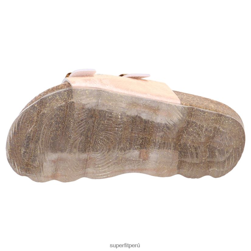 educación física Superfit niños pequeños gelatinas - zapatilla con hebilla bronce V06L24559 zapatillas