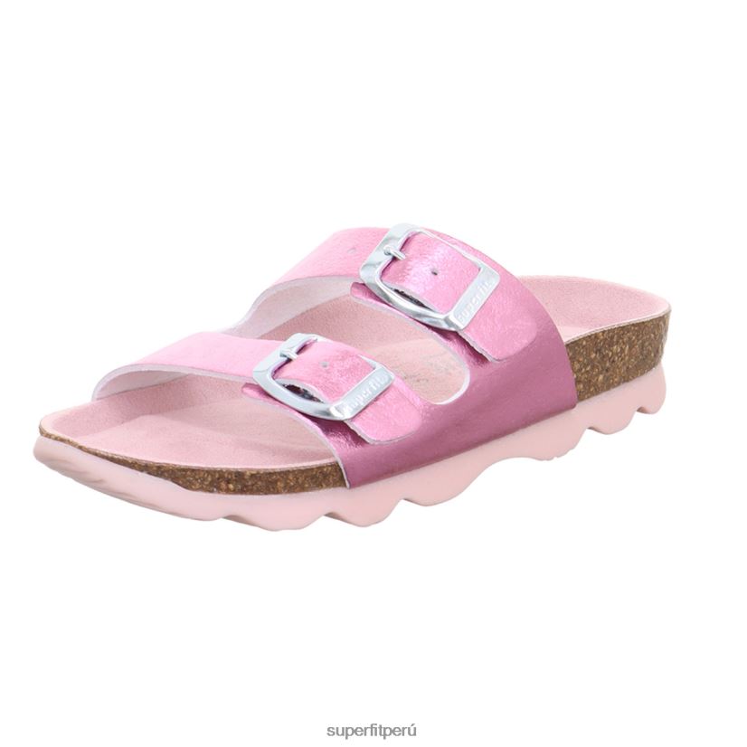educación física Superfit niños pequeños gelatinas - zapatilla con hebilla rosa V06L24590 zapatillas